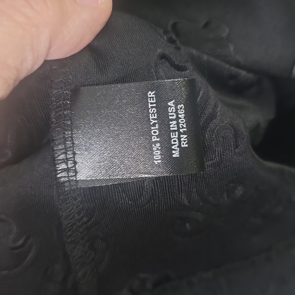 Carson Kressley Black Embossed Button Cardigan W/ Rhinestone Button, Size 2X - Picture 4 of 5